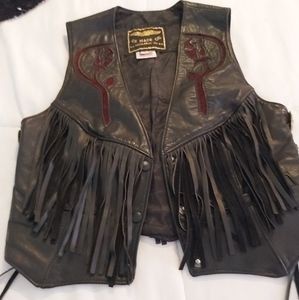 Leather vest